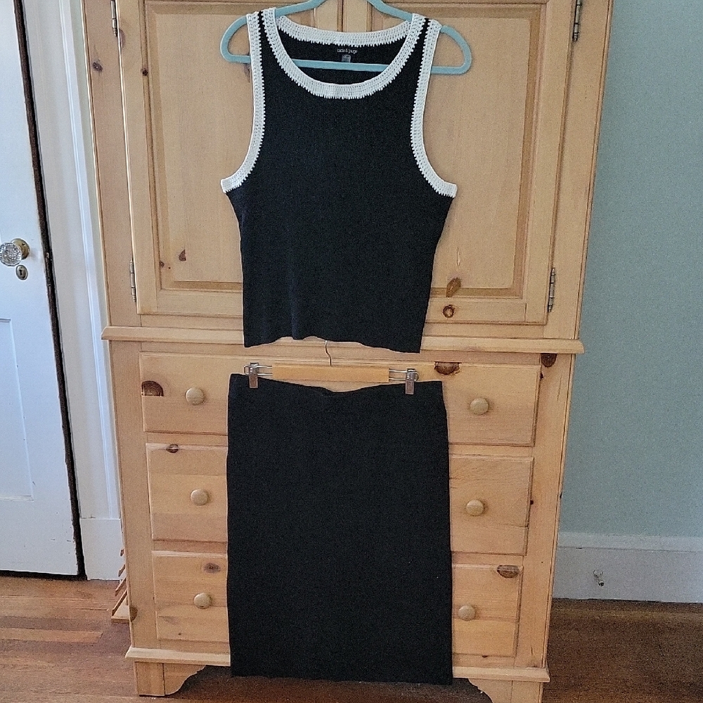 Cable & Gauge Knit  Pencil Skirt Set